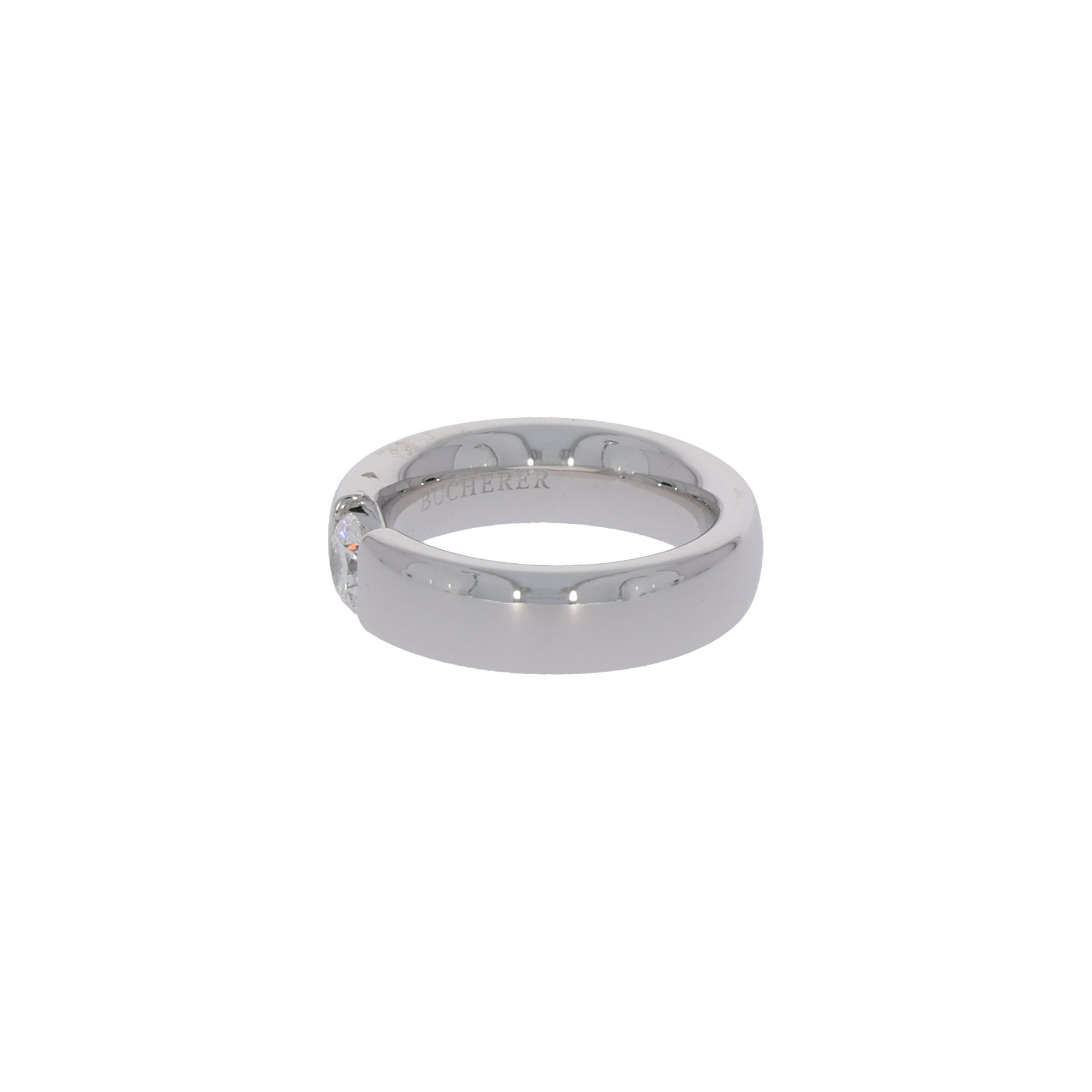 Diamant Spannring von Bucherer in 750er Weissgold