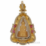 Buddha Gelbgold Anhänger mit Rubinen und Diamanten in 700er Gelbgold Vorschau