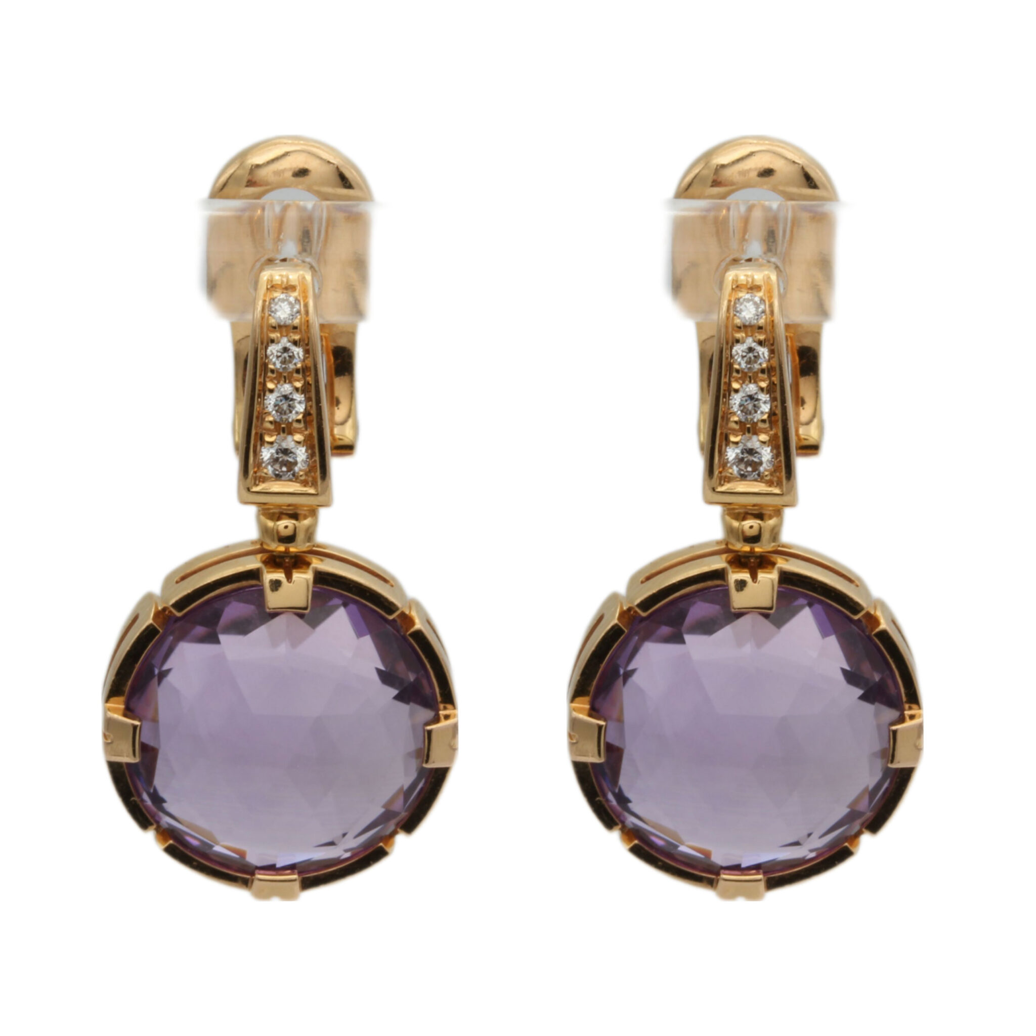 Bulgari Parentesi Amethyst Ohrhänger Roségold 750 / 18K