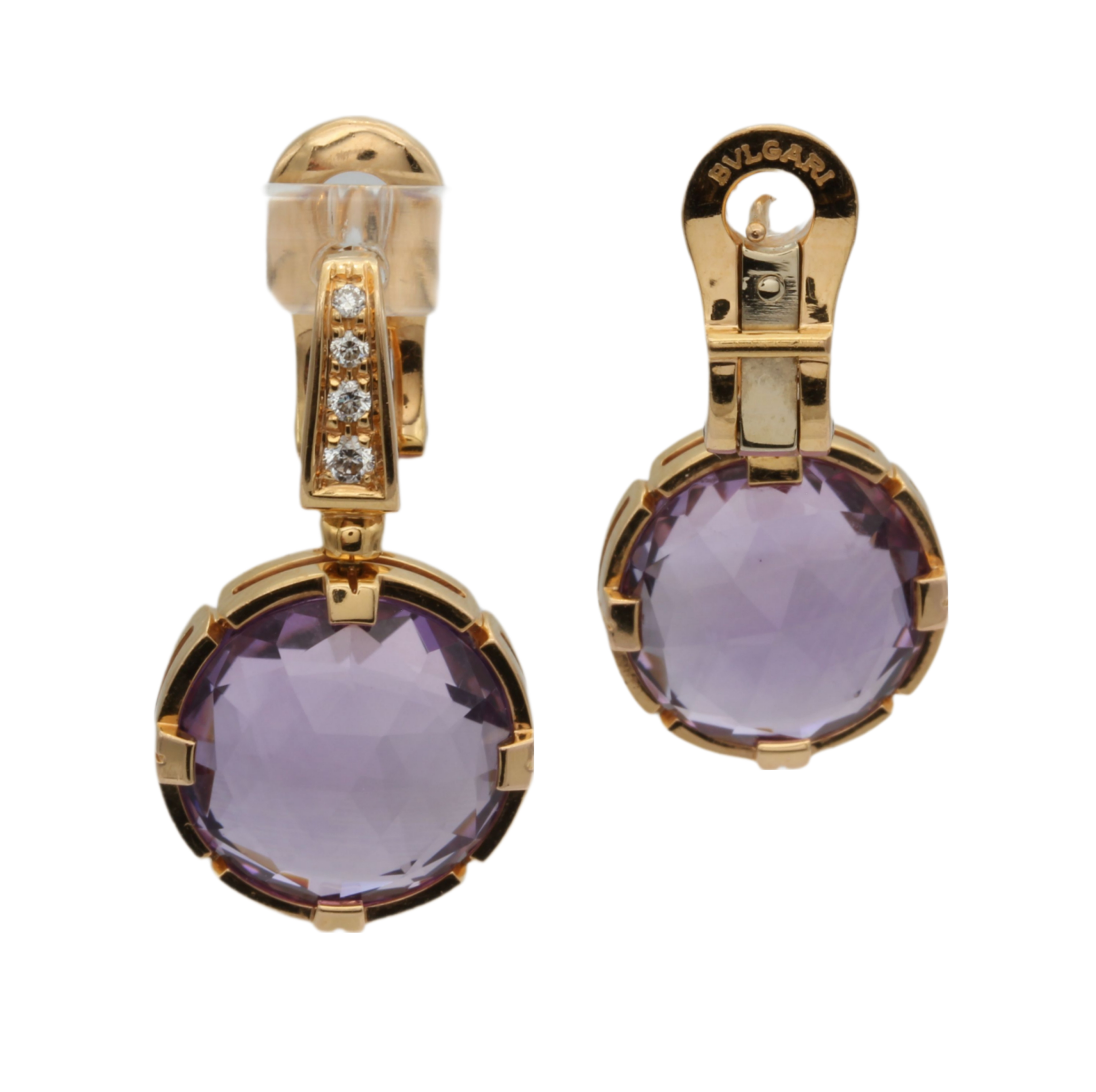 Bulgari Parentesi Amethyst Ohrhänger Roségold 750 / 18K