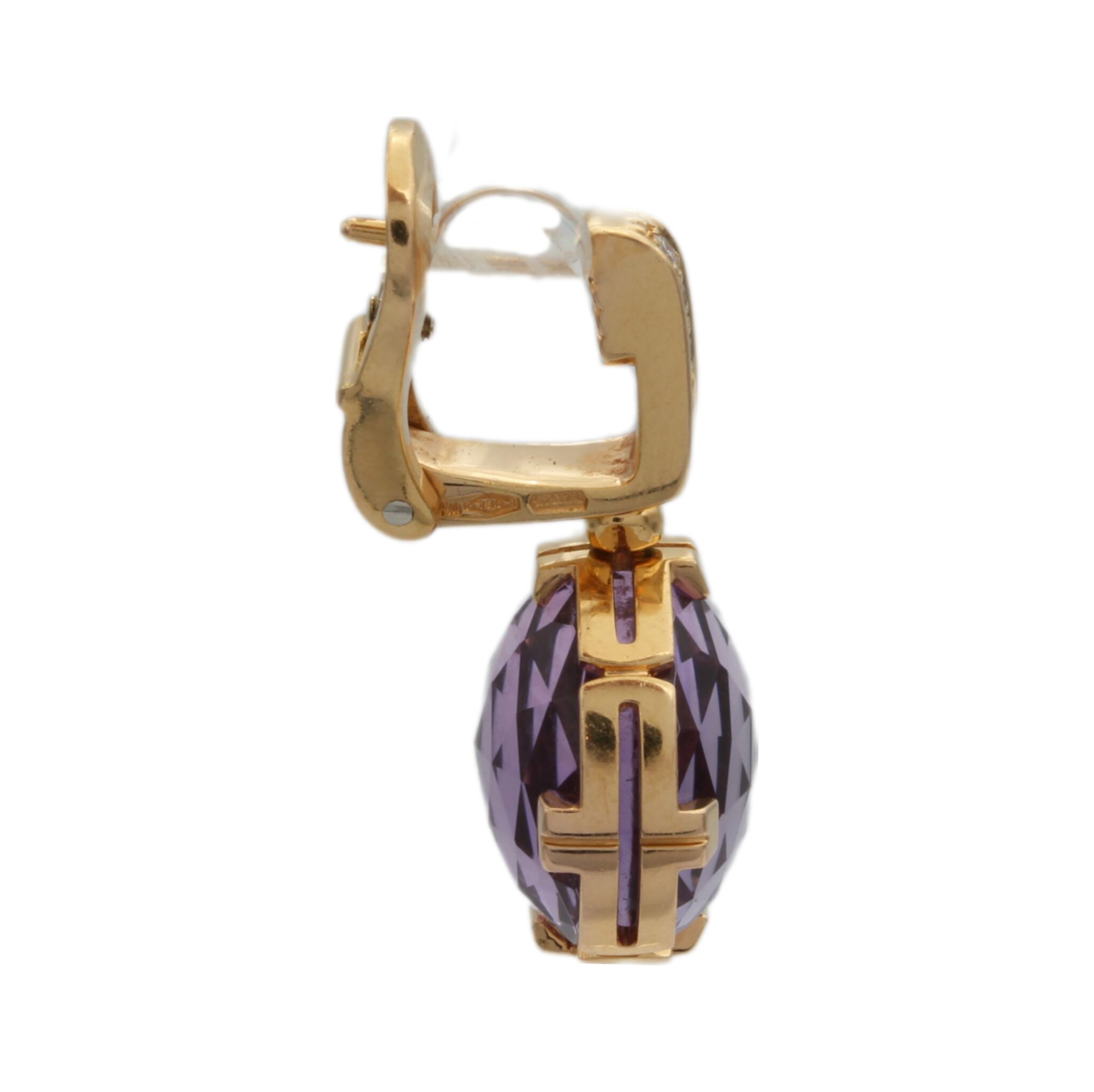 Bulgari Parentesi Amethyst Ohrhänger Roségold 750 / 18K