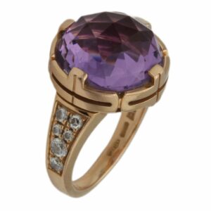 Bulgari Parentesi Amethyst Ring Gr. 50 Roségold 750 / 18K
