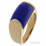 Bulgari Tronchetto Ring Lapislazuli Gelbgold 750 / 18 Kt. Gr. 48 Vorschau