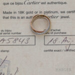 Cartier Diamant Trinity Ring Gelbgold Rosegold Weißgold 750 / 18 Kt. Gr. 49 Full Set Vorschau