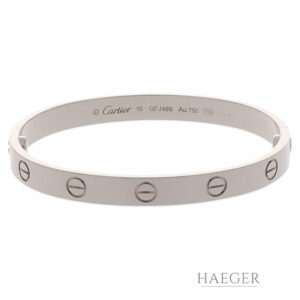 Cartier Love Armreif Gr.16 Weißgold 750 / 18k.