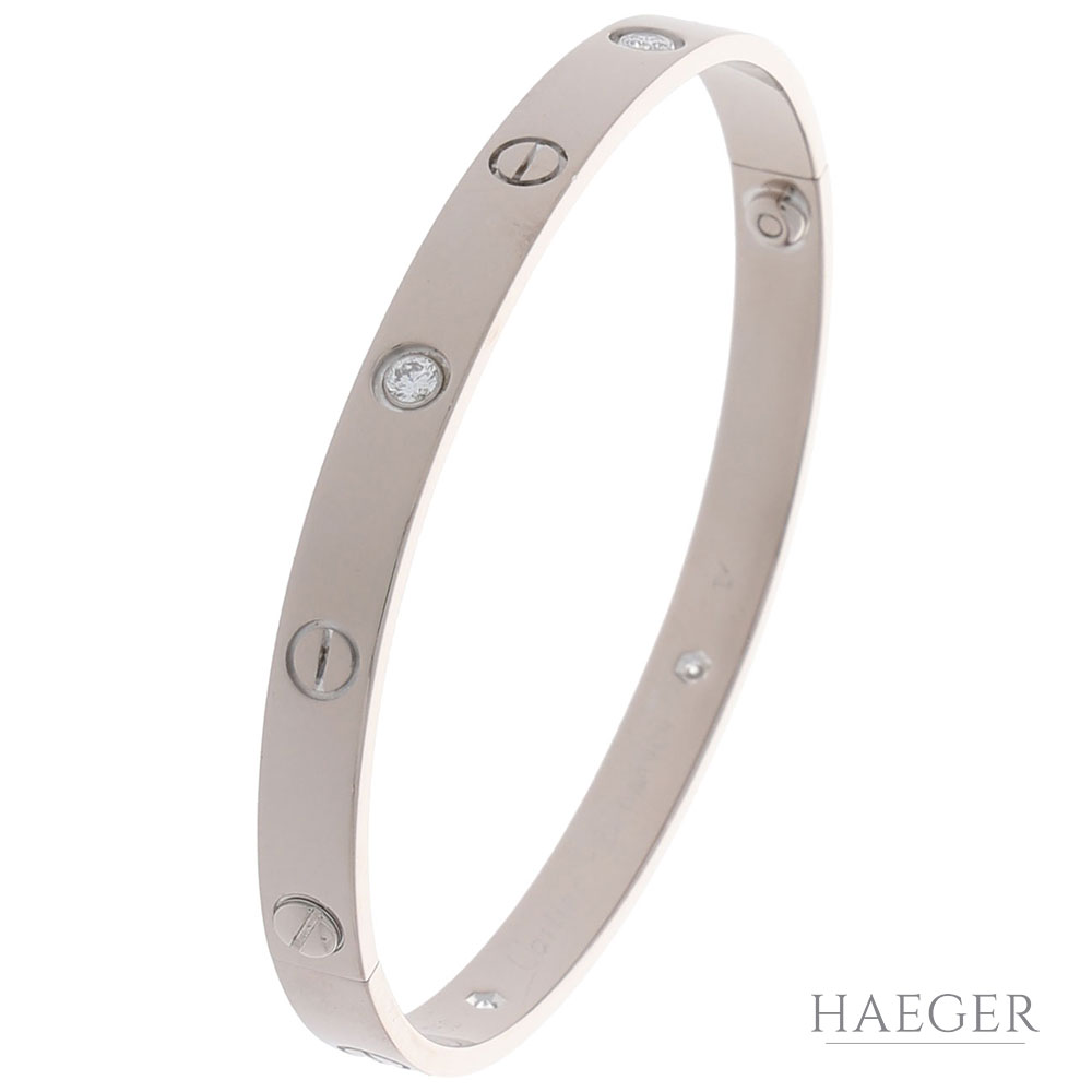 Cartier Loeve Diamant Armreif in 750er Weissgold