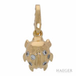 Cartier Marienkäfer Anhänger FULL SET Gelbgold 750 / 18K mit 0,1ct Diamanten Vorschau