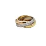 Cartier „Trinity“ Ring Gr.51 ca. 1,0ct Diamanten Tricolor 750/ 18K Vorschau