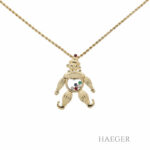 Chopard Diamant Kette Happy Diamonds Harlekin Clown Anhänger Gelbgold 750 / 18 k. 0,05ct. Vorschau
