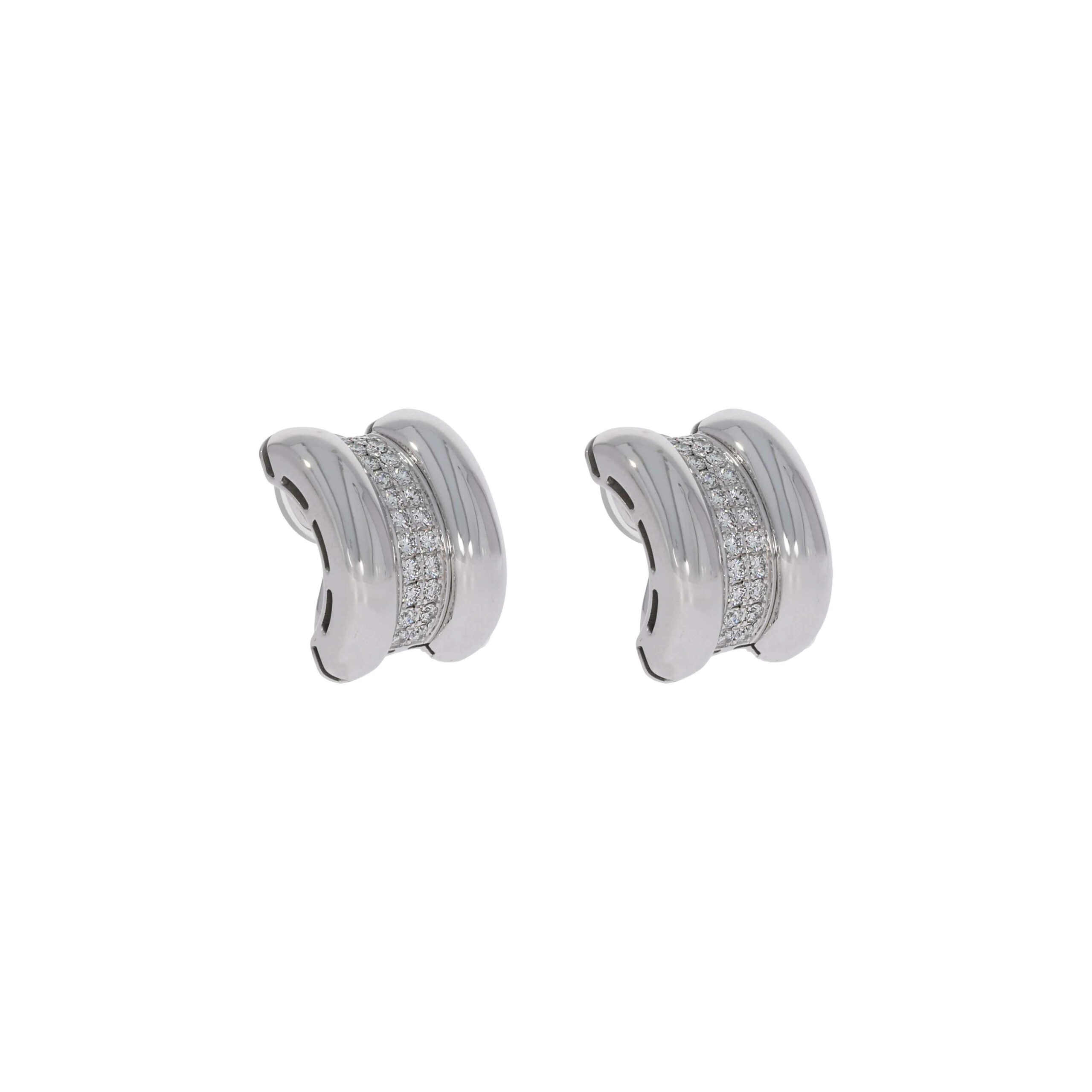 Chopard la Strada Ohrclips in 750er Weissgold mit Diamantbesatz