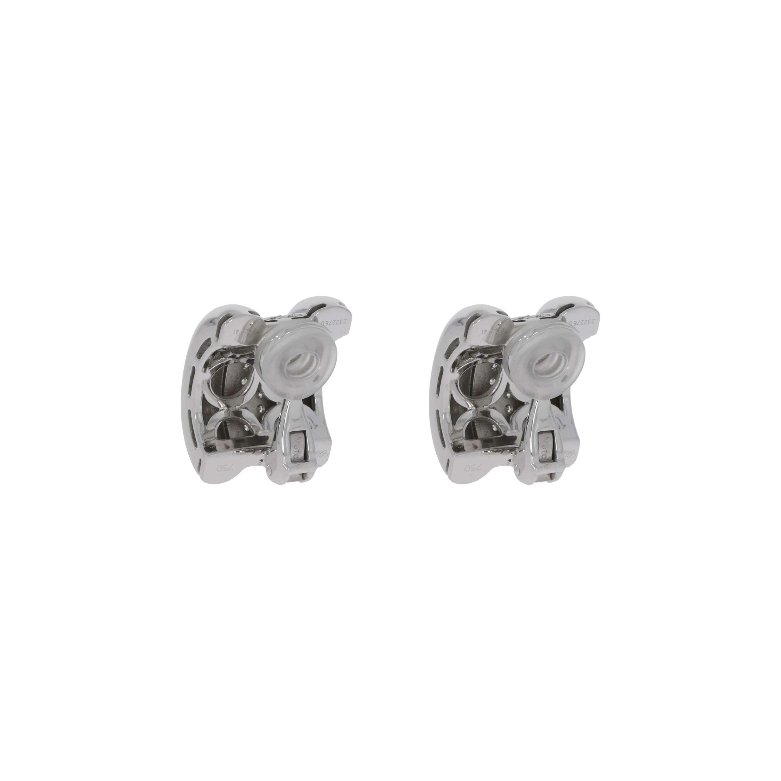 Chopard la Strada Ohrclips in 750er Weissgold mit Diamantbesatz