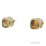 Ohrstecker Gelbgold 585 / 14K mit Citrin - Bild 2 Vorschau