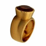 Citrin Ring Gelbgold 750 / 18 Kt. Gr. 60 Vorschau