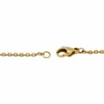 Collier Gelbgold 750 / 18K, Patin 950, mit einem Diamanten Vorschau