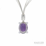 Diamant Amethyst Collier Weißgold 750 / 18K. Vorschau