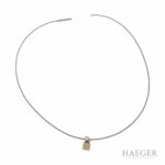 Diamant Collier Gelbgold Weißgold 750 / 18 Kt. ca. 40cm Vorschau