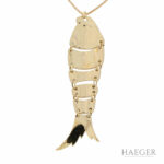 Diamant Fisch Kette Gelbgold 750 / 18k ca. 3,30 ct. Vorschau