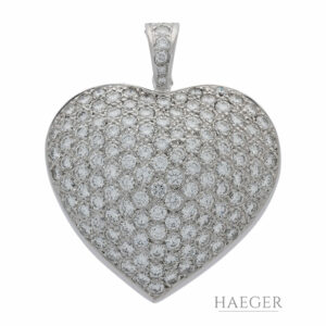 Diamant Herzanhänger Weißgold 750 / 18K mit 6,2ct