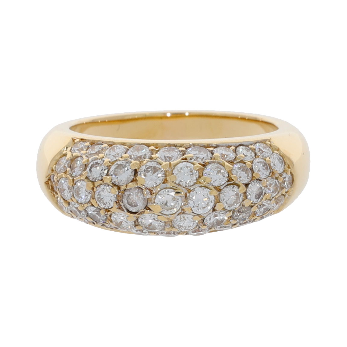 Diamant Ring Gelbgold 750/18k. ca. 0,60ct. GR 54