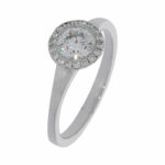 Diamant Ring Weißgold 750/18k. ca. 0,50ct Gr 47,5 Vorschau