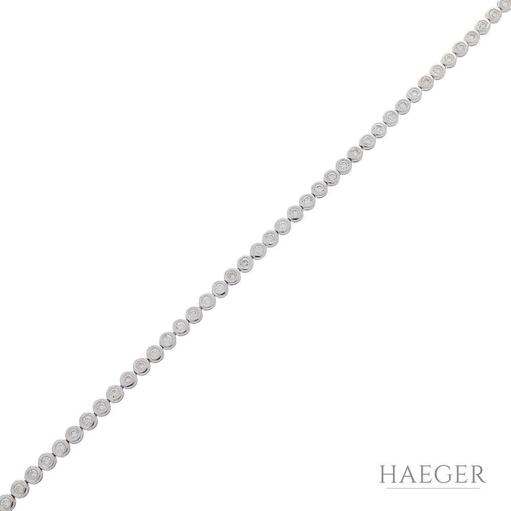 Diamant Riviérearmband Weißgold 585 / 14 Kt. ca. 2,00 ct.