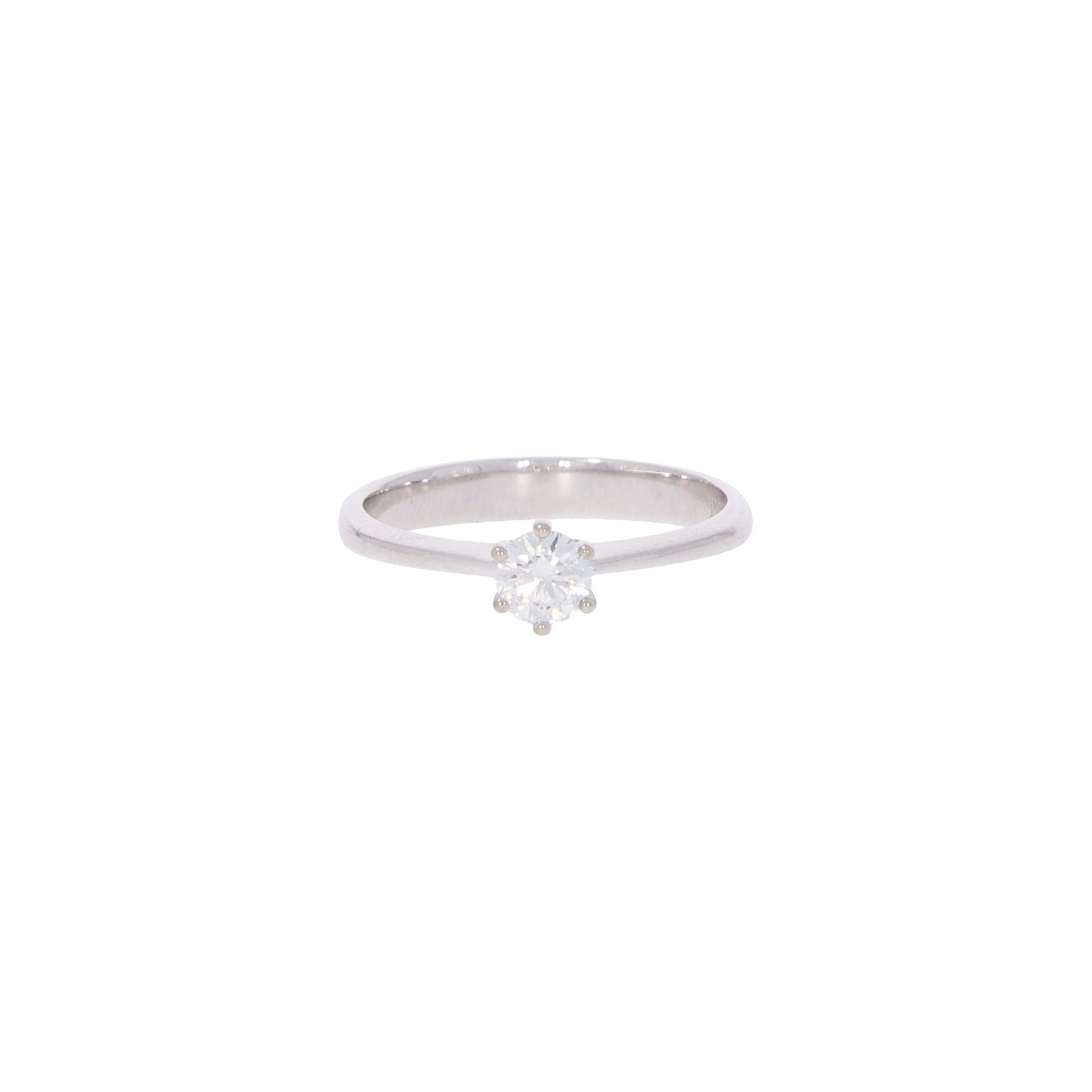 Diamant Solitärring in 750er Weissgold