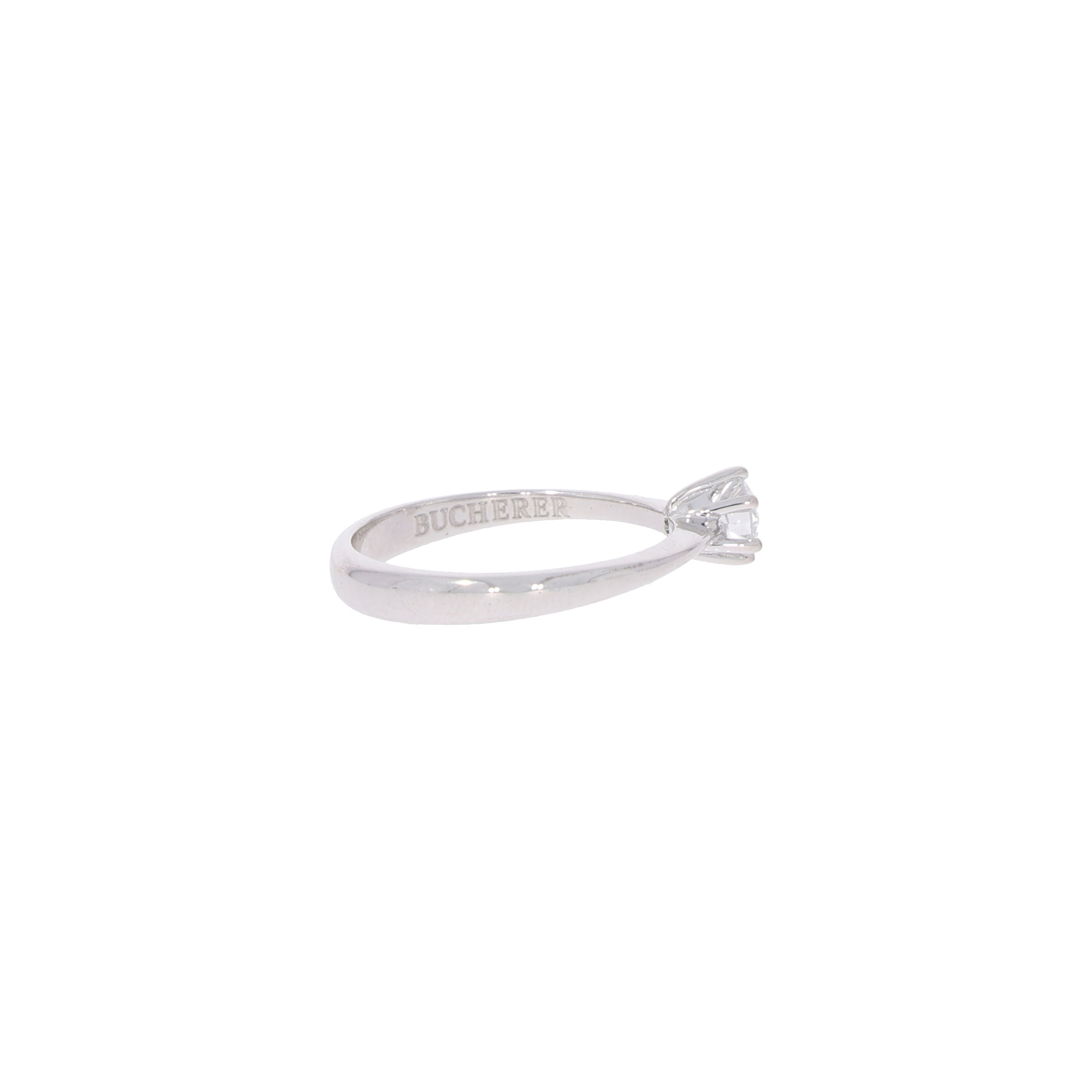 Diamant Solitärring in 750er Weissgold