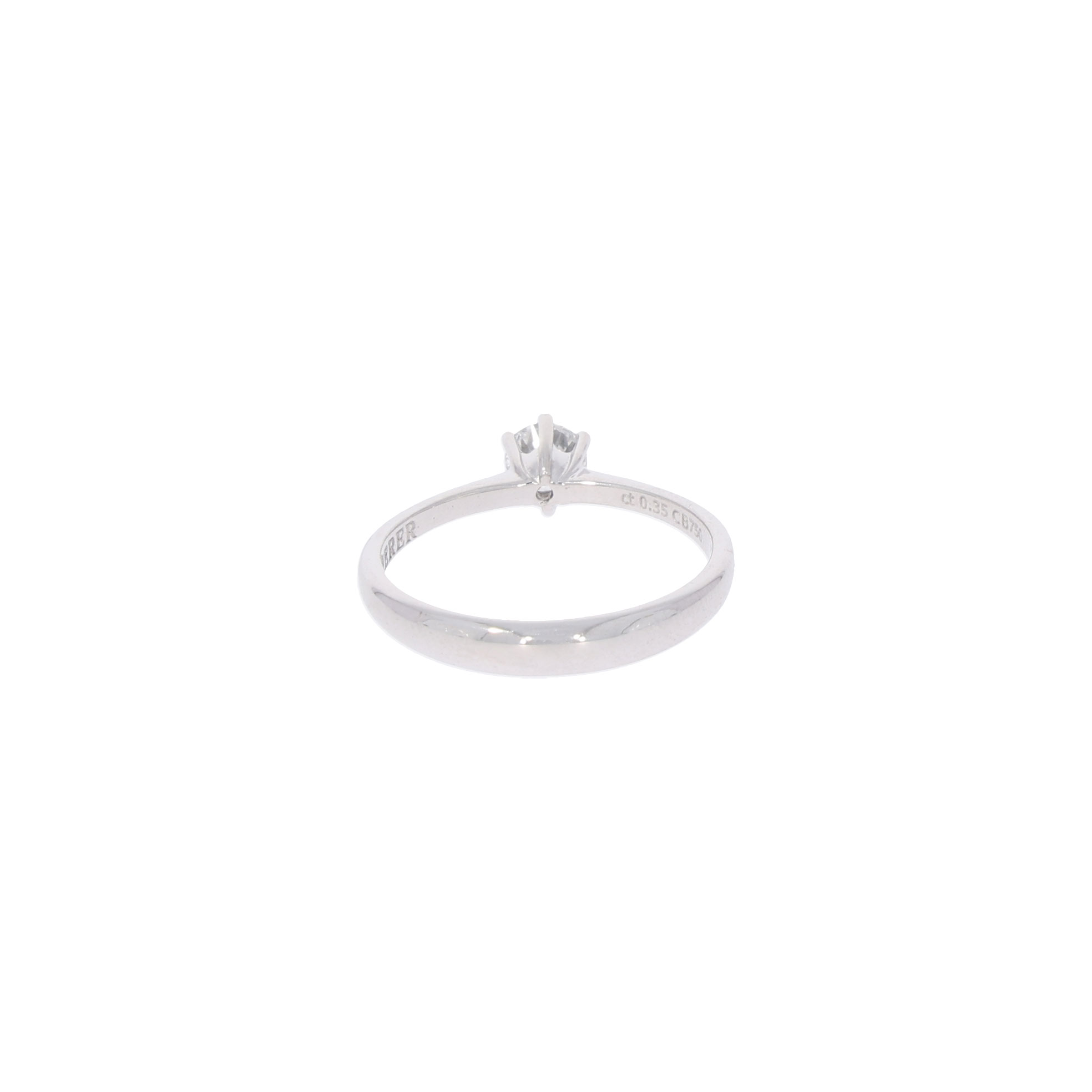 Diamant Solitärring in 750er Weissgold