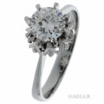 Solitär Diamant Ring Weißgold 750 / 18 Kt. ca. 1,01ct. GR 56 Vorschau