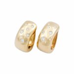 Creolen ca. 0,50 ct Diamanten Gelbgold 750/ 18K - Bild 6 Vorschau