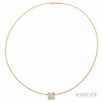 Niessing Schnur mit Brillant Solitäranhänger in 750er Gelbgold Vorschau