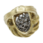 „Nest“ Ring Gr. 55 ca. 1,0 ct Diamanten Gelbgold 750/ 18K ca. 1970er - Bild 8 Vorschau