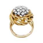 „Nest“ Ring Gr. 55 ca. 1,0 ct Diamanten Gelbgold 750/ 18K ca. 1970er - Bild 5 Vorschau