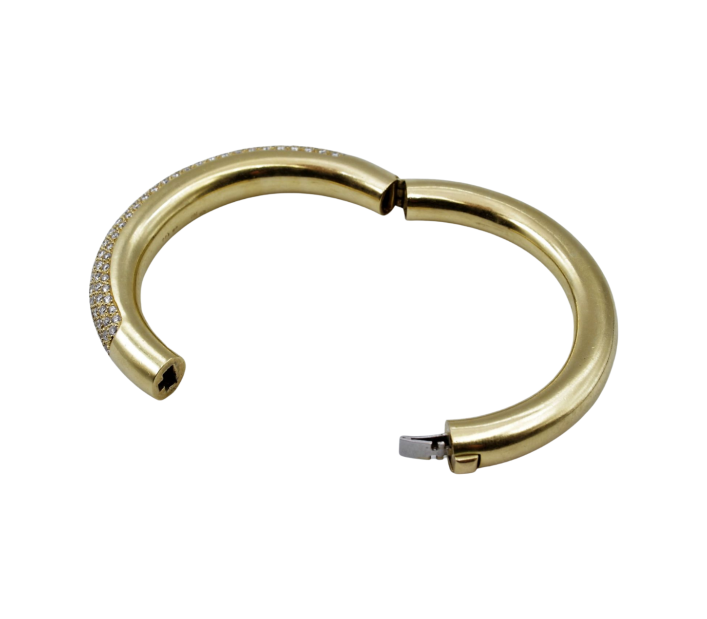 Armreif 17cm ca. 7ct Diamanten Gelbgold 750/ 18K - Bild 3