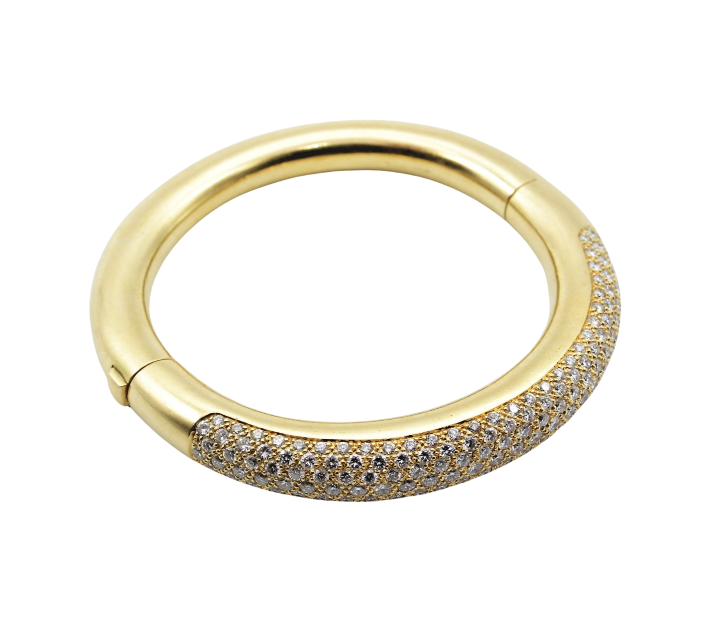 Armreif 17cm ca. 7ct Diamanten Gelbgold 750/ 18K - Bild 2