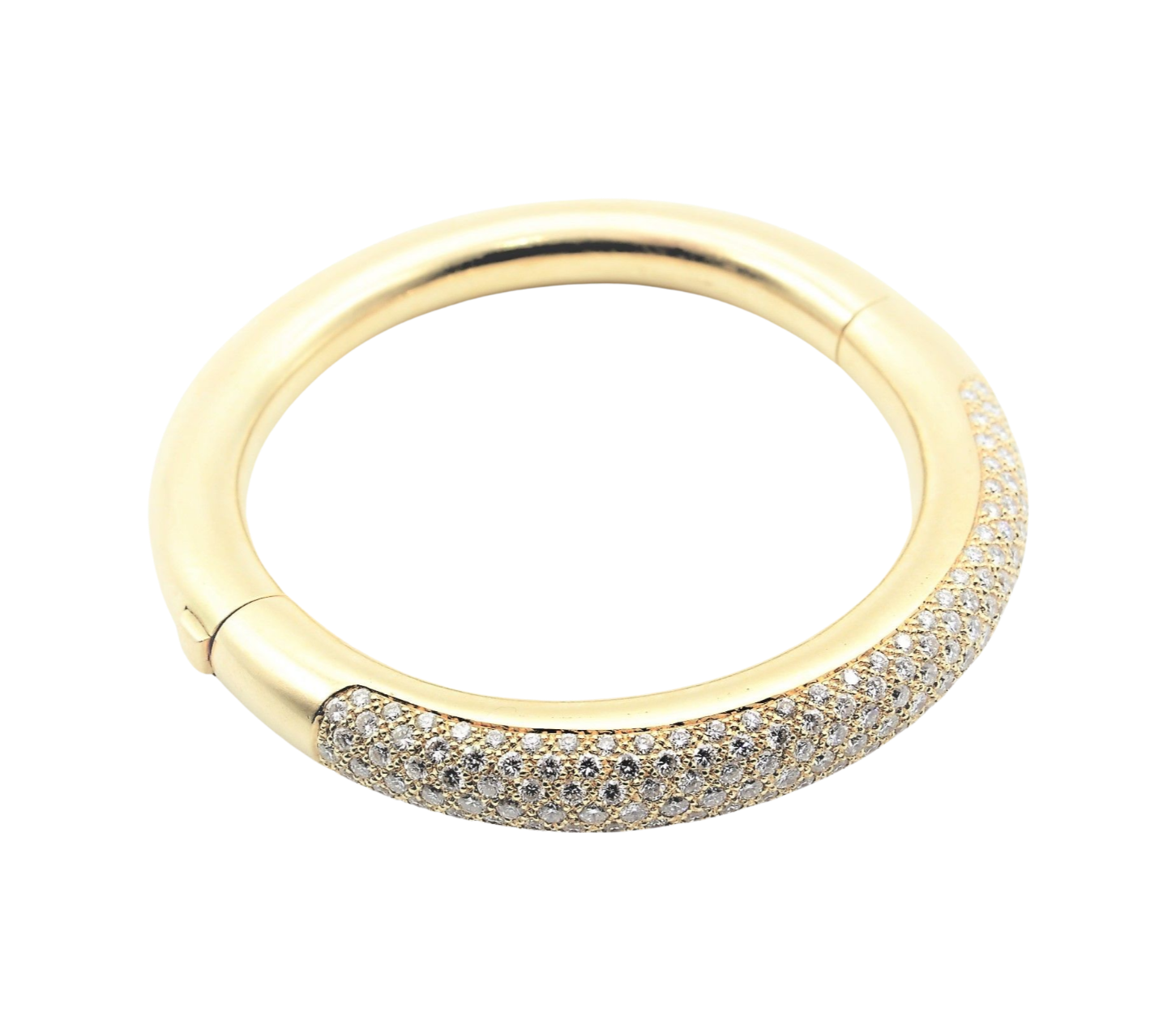 Armreif 17cm ca. 7ct Diamanten Gelbgold 750/ 18K