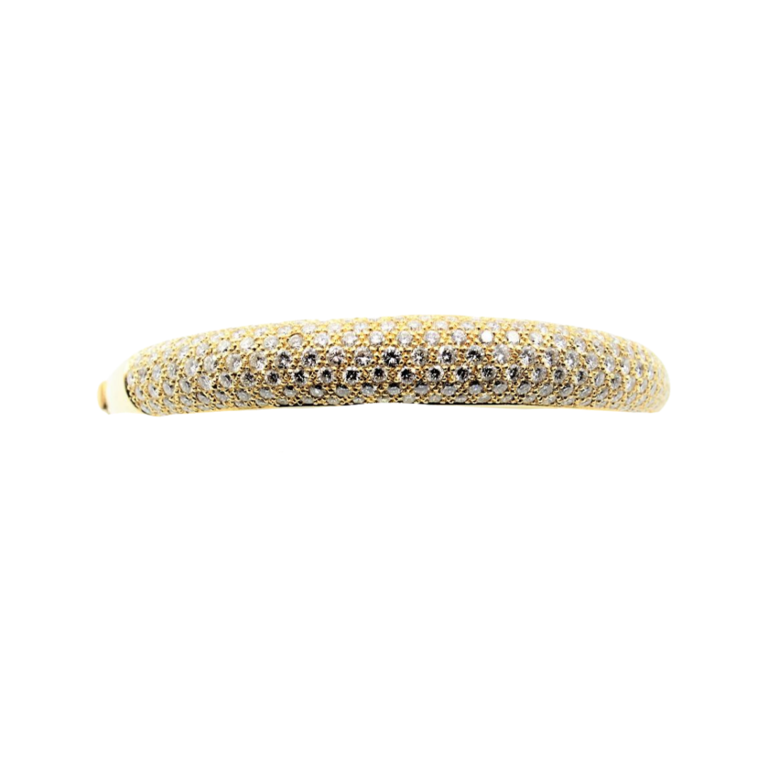 Armreif 17cm ca. 7ct Diamanten Gelbgold 750/ 18K - Bild 13