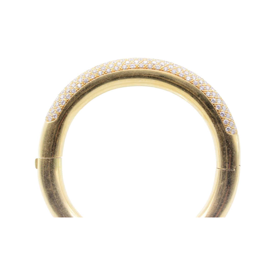 Armreif 17cm ca. 7ct Diamanten Gelbgold 750/ 18K - Bild 14