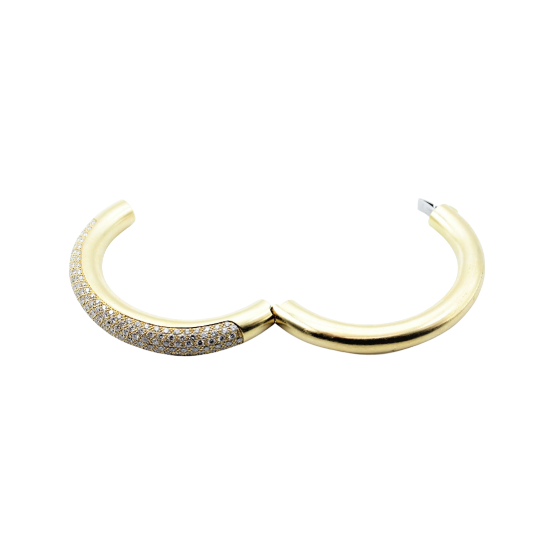 Armreif 17cm ca. 7ct Diamanten Gelbgold 750/ 18K - Bild 15