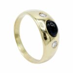 Saphir Ring Gr.57 ca. 0,20ct Diamanten Gelbgold 750/ 18K - Bild 8 Vorschau