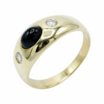 Saphir Ring Gr.57 ca. 0,20ct Diamanten Gelbgold 750/ 18K - Bild 9 Vorschau