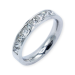 Friedrich Halbmemoire Ring Gr. 54 ca.0,96ct Diamanten Weißgold 750/ 18K - Bild 2 Vorschau