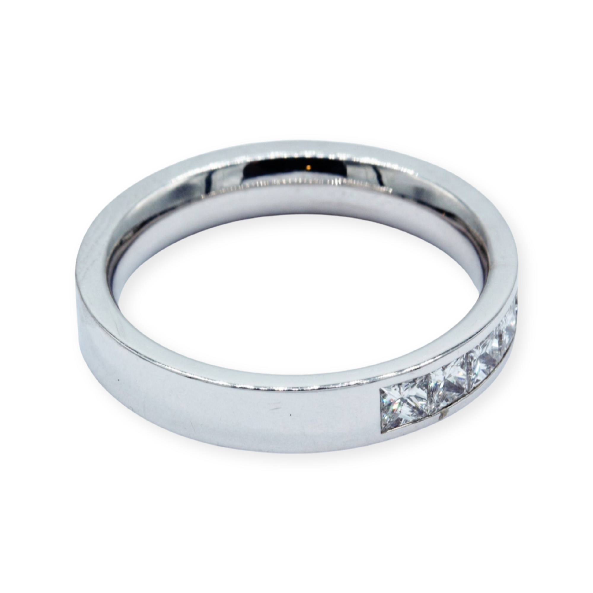 Friedrich Halbmemoire Ring Gr. 54 ca.0,96ct Diamanten Weißgold 750/ 18K - Bild 3