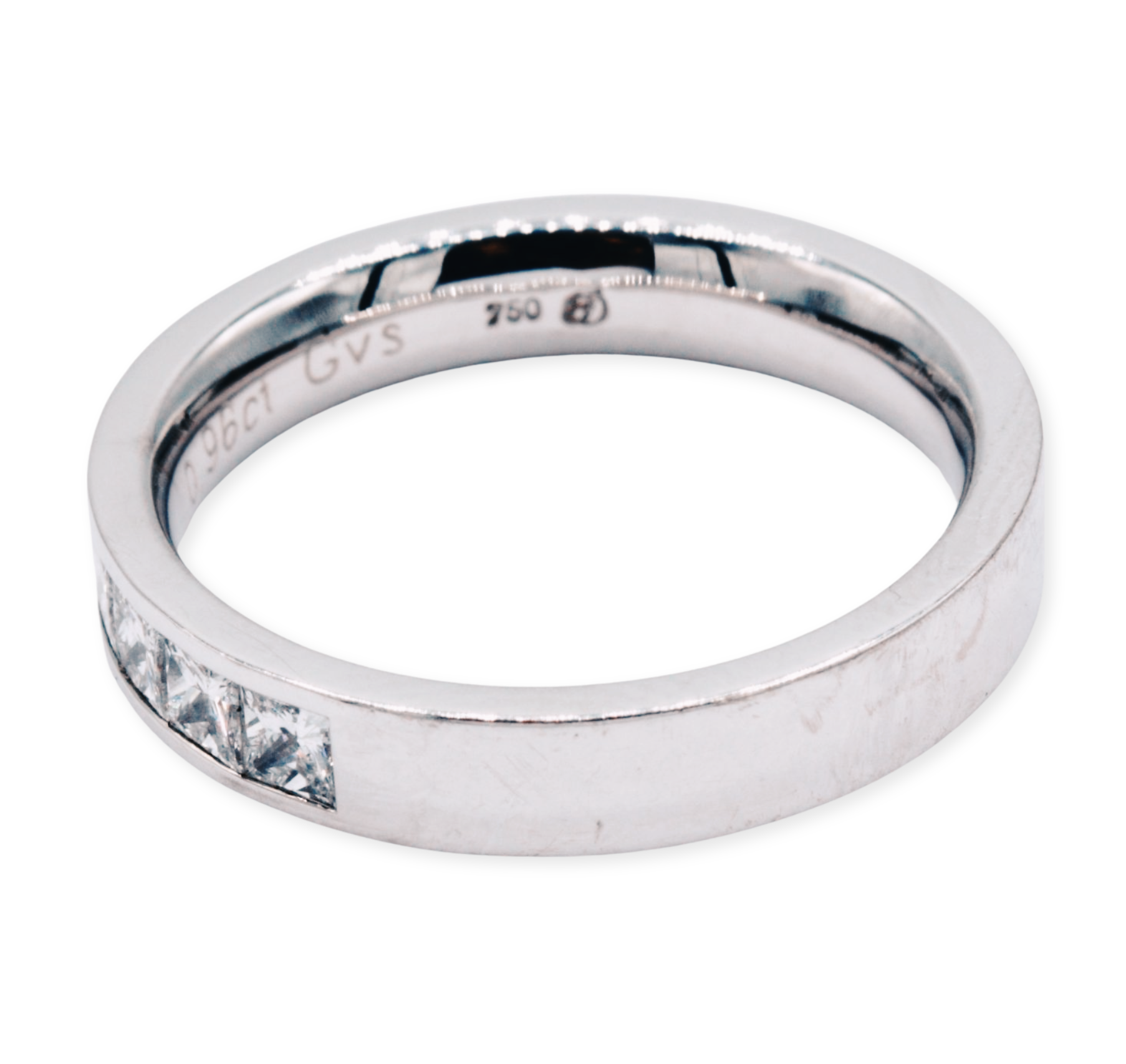 Friedrich Halbmemoire Ring Gr. 54 ca.0,96ct Diamanten Weißgold 750/ 18K - Bild 5