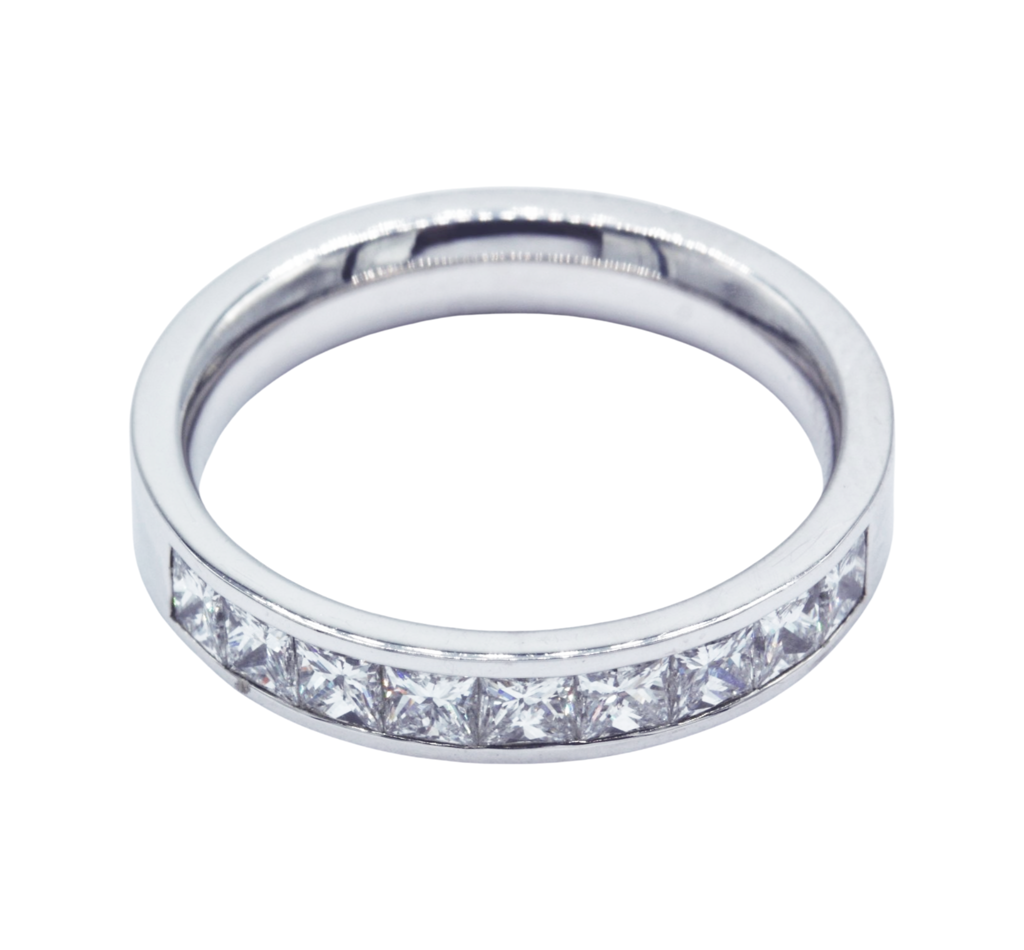 Friedrich Halbmemoire Ring Gr. 54 ca.0,96ct Diamanten Weißgold 750/ 18K - Bild 6