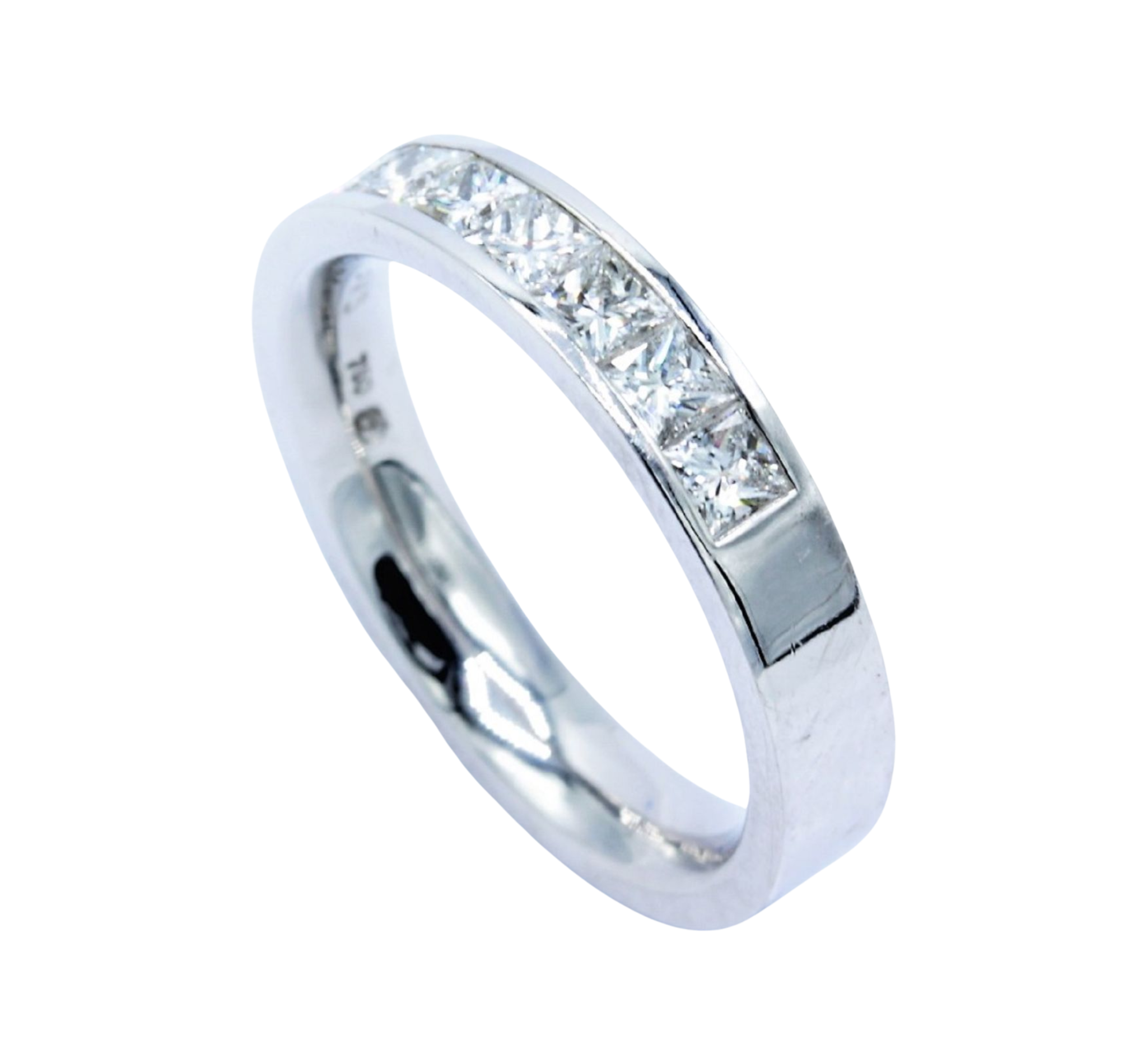 Friedrich Halbmemoire Ring Gr. 54 ca.0,96ct Diamanten Weißgold 750/ 18K - Bild 9