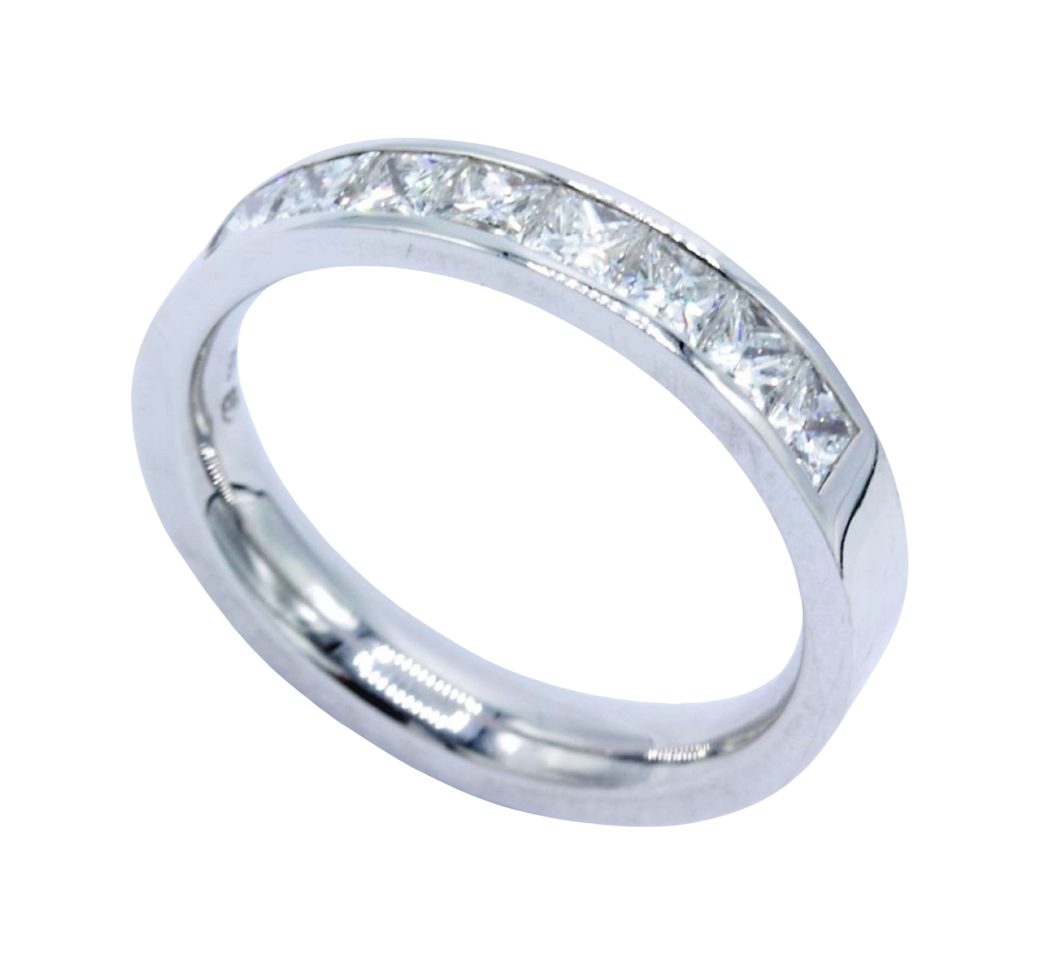 Friedrich Halbmemoire Ring Gr. 54 ca.0,96ct Diamanten Weißgold 750/ 18K - Bild 10