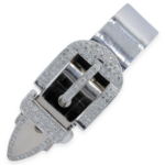 „Gürtel“ Armband 19cm ca. 1,17ct Diamanten Weißgold 750/ 18K - Bild 6 Vorschau