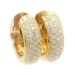 Creolen ca. 2,5ct Diamanten Gelbgold 750/ 18K - Bild 5 Vorschau