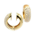 Creolen ca. 2,5ct Diamanten Gelbgold 750/ 18K - Bild 7 Vorschau
